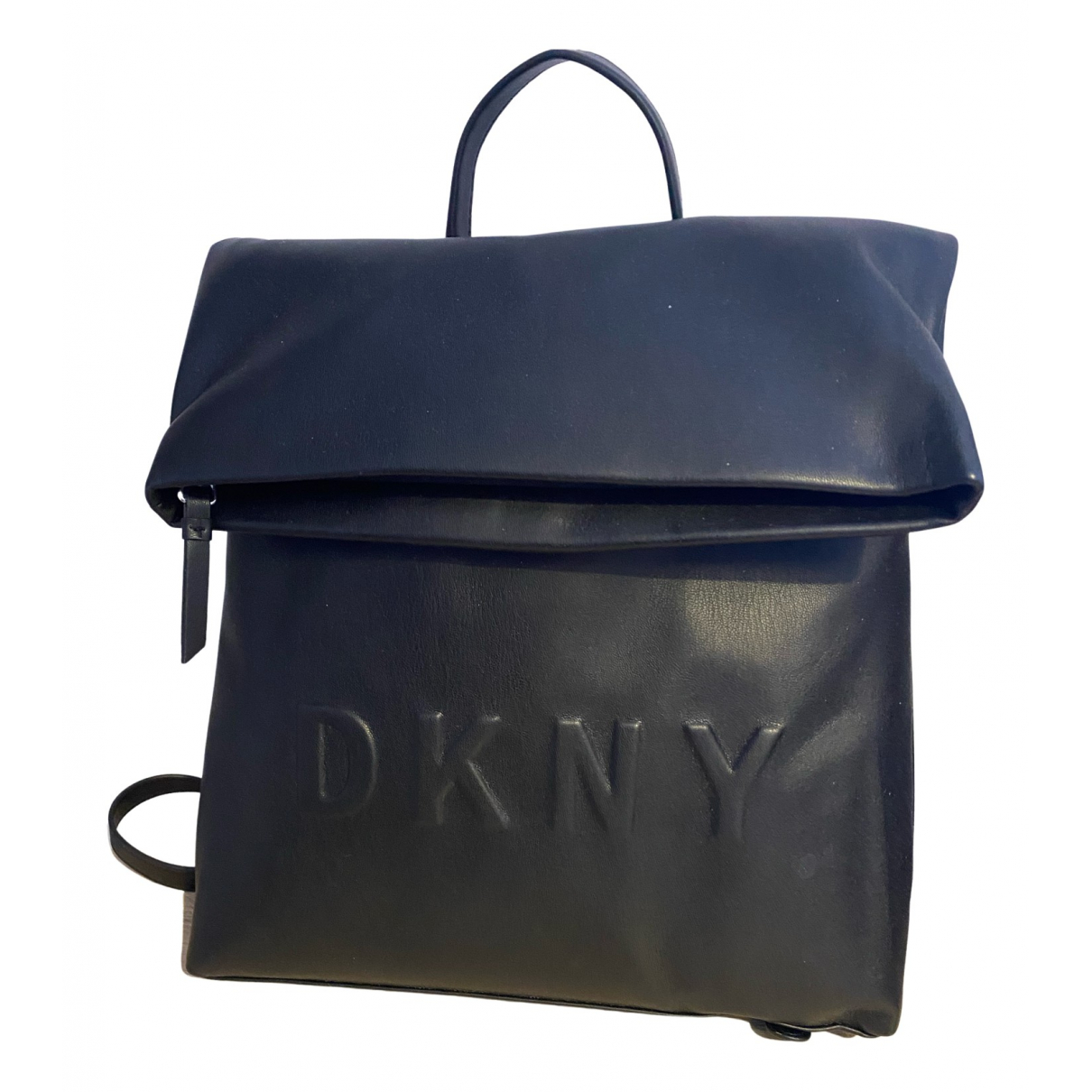 Leather backpack Dkny Black in Leather 